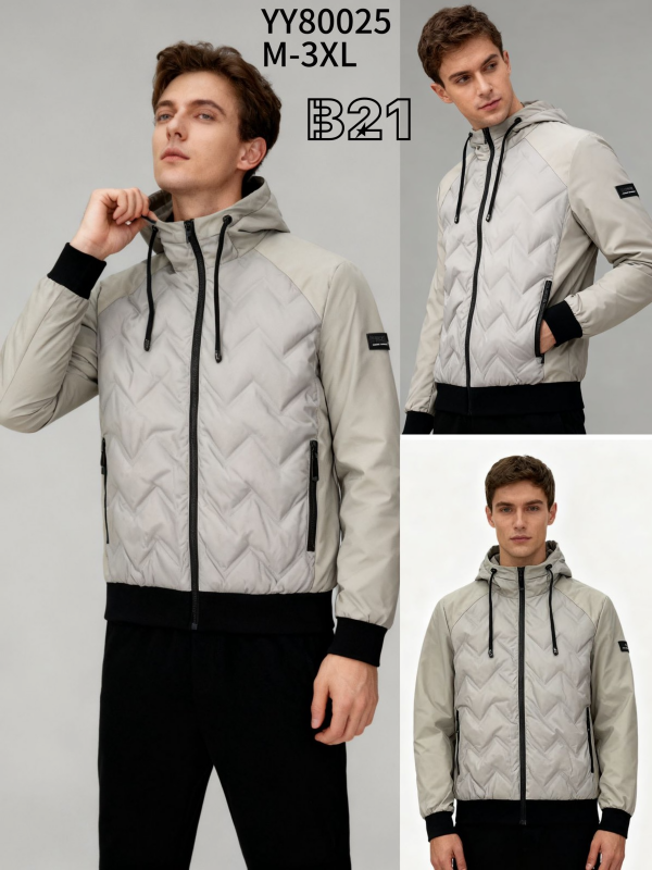 Kurtka męska cienka Roz M-3XL, 1 Kolor Paczka 5 szt